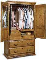 Armoire becomes wardrobe closet