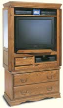 Armoire with TV